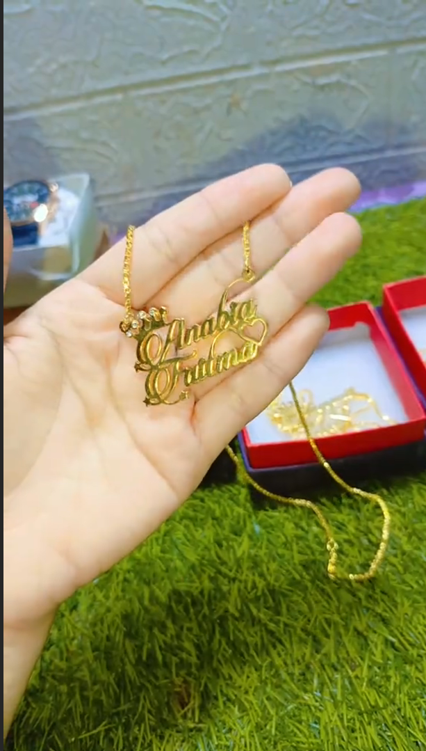 Customized Necklace (Gold Plated)