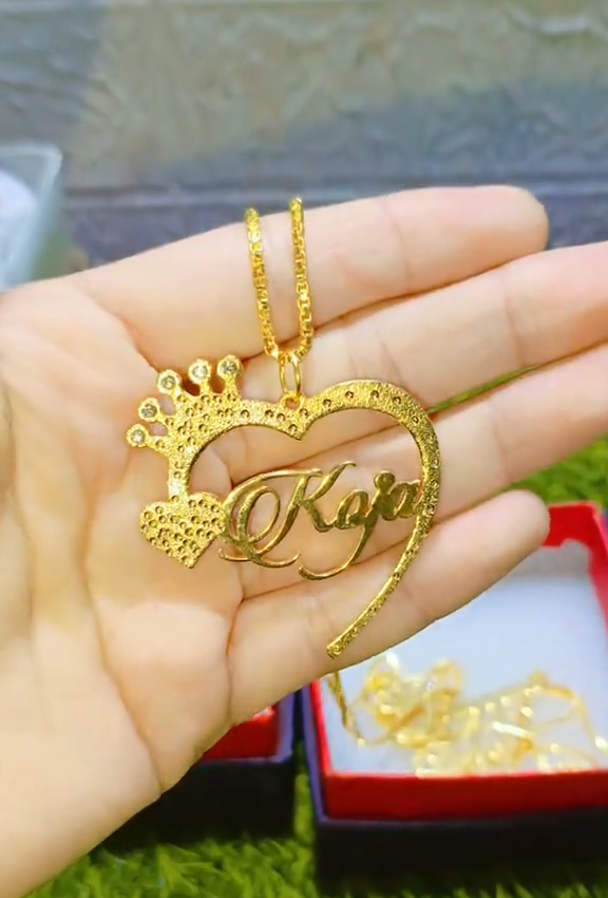 Customized Necklace (Gold Plated)