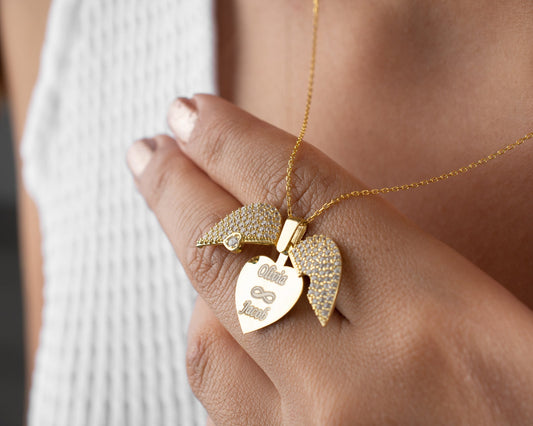 Custom Name Heart Necklace